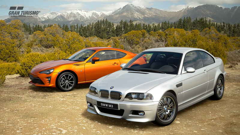 操る楽しさを追求したピュアFRスポーツとして「トヨタ 86 GT"Limited" '16」「BMW M3 Coupe '03」が登場