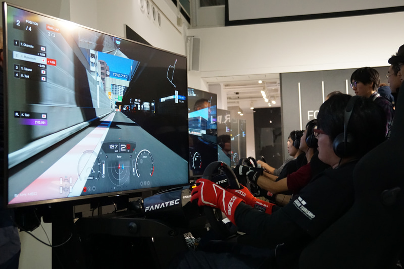 本戦とは別に行なわれたエキシビジョンマッチの様子