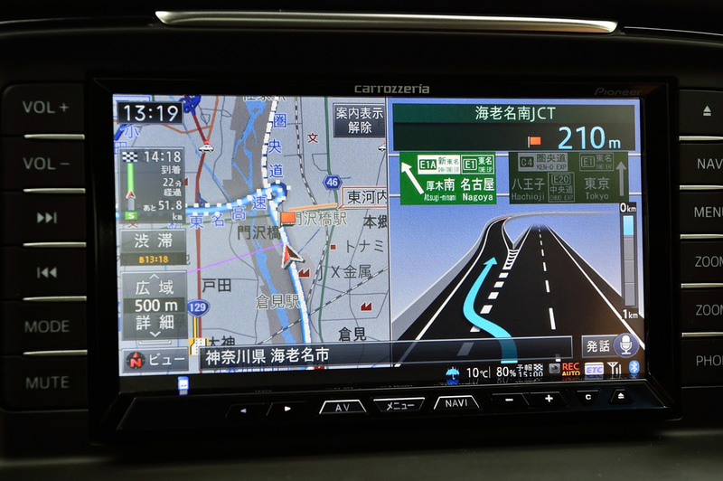 実際にそのルートを走ってみる。圏央道に入った後、新東名を案内してくれるように