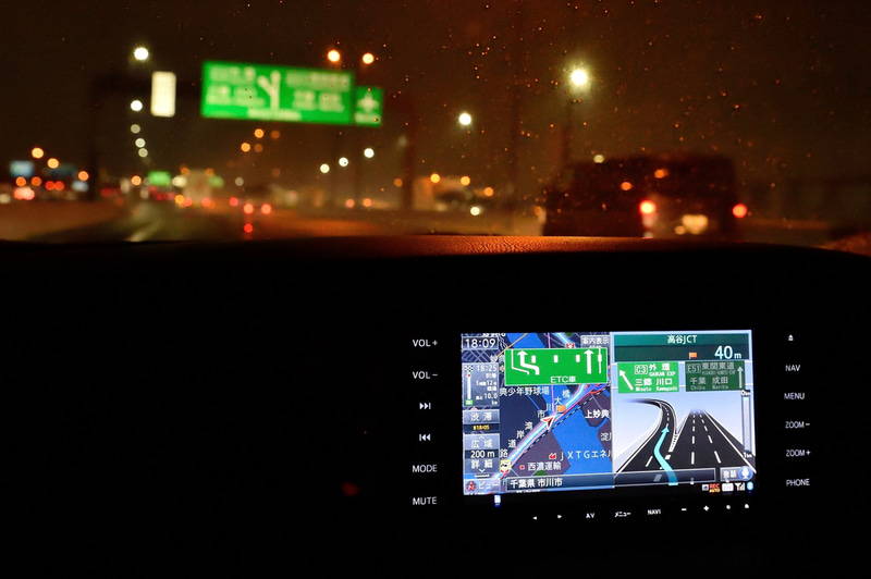 市川大橋を渡って、高谷JCTから外環へ