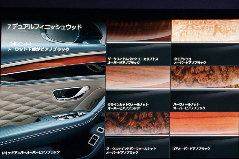 さまざまなオプションが用意されるインテリア