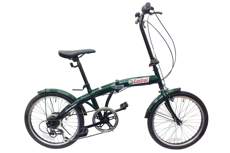 カストロール 折りたたみ自転車（グリーン）