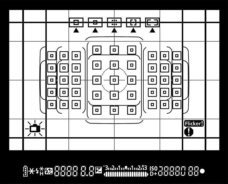 EOS 90Dのファインダー図