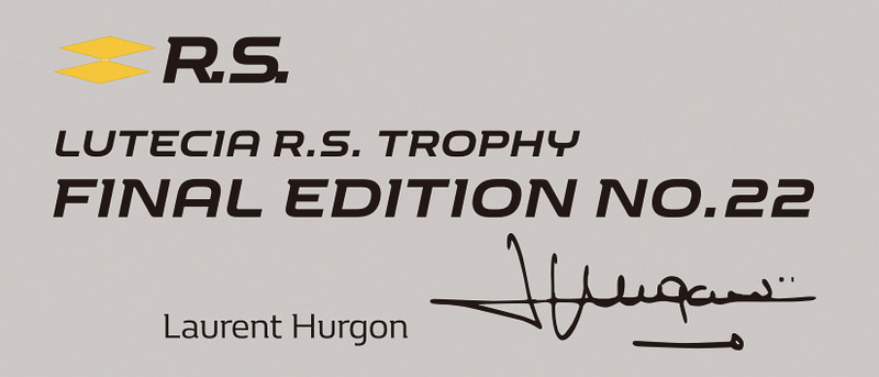 シリアルプレート（ロラン・ウルゴン氏のサイン入り）