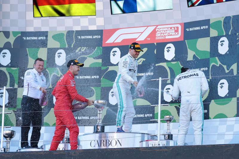 表彰式を撮って2019年のF1日本グランプリの撮影は終了した