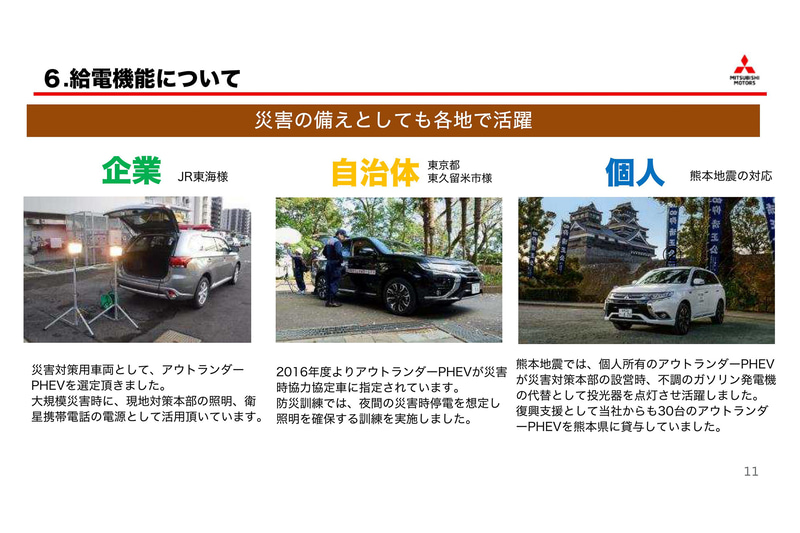 給電機能について