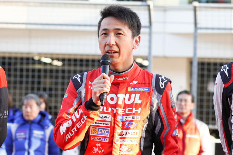 松田次生選手「みんなが1つになれた24時間だったと思います。GT-Rがニュルの表彰台に上がれるように頑張ります」