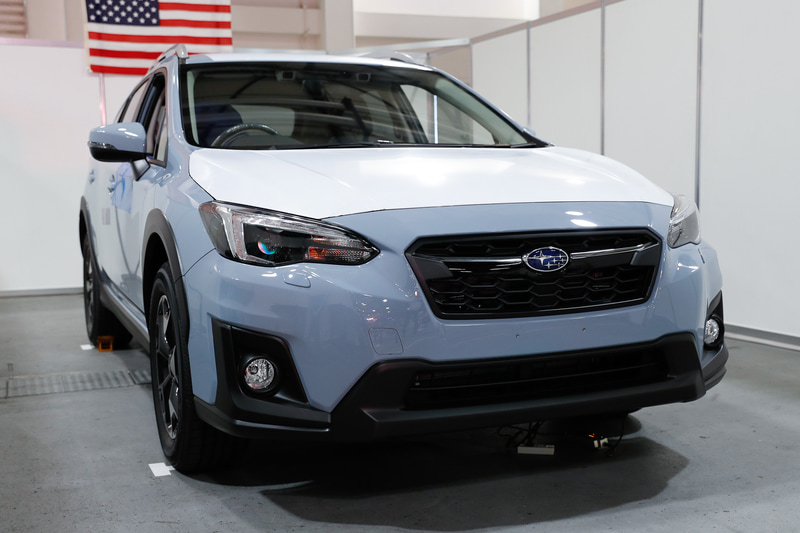 第2種目で松本選手以外が使用した日本仕様の「XV」2.0リッターエンジン 2019年モデル