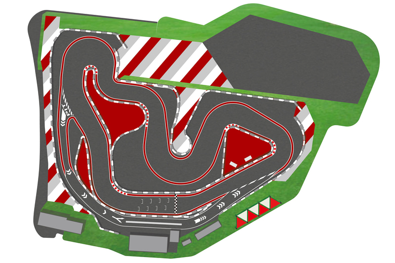 カートアタッカーのコースレイアウトイメージ