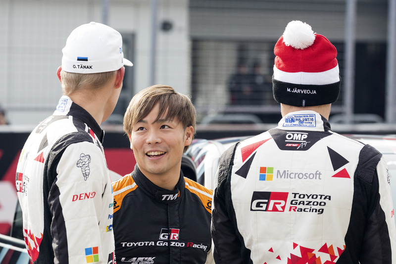 ドライバーは勝田貴元選手だった