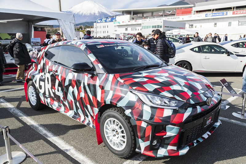 展示されたGRヤリス