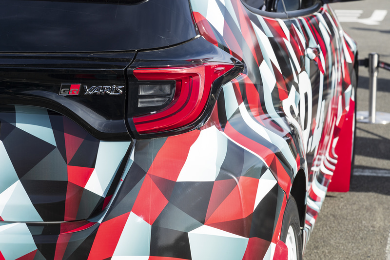 展示されたGRヤリス