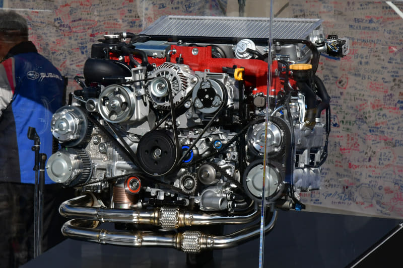 2019年度で生産を終了するEJ20型エンジン。EJ20型エンジン搭載車「WRX STI」の受注は12月23日まで