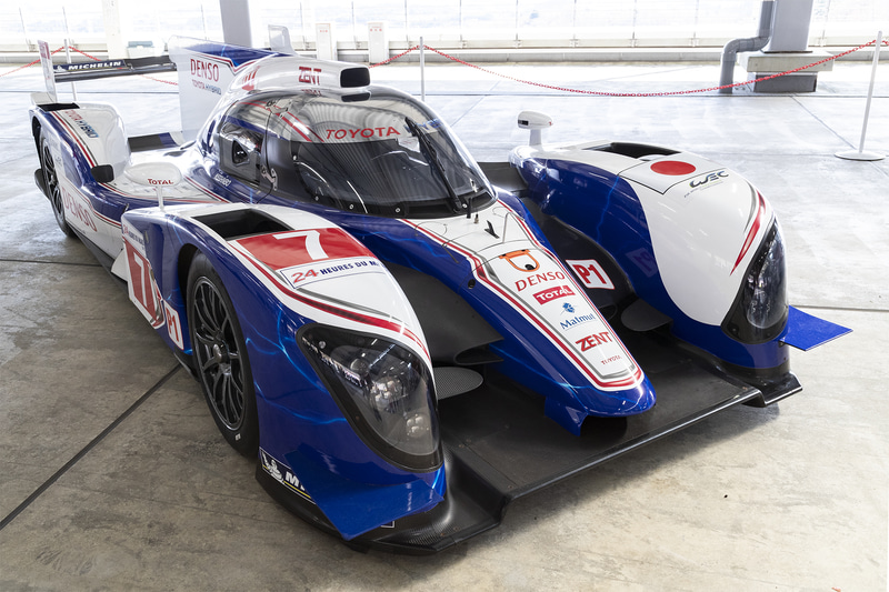 ル・マン参戦車両やWRC参戦車両の展示