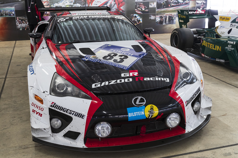 ル・マン参戦車両やWRC参戦車両の展示