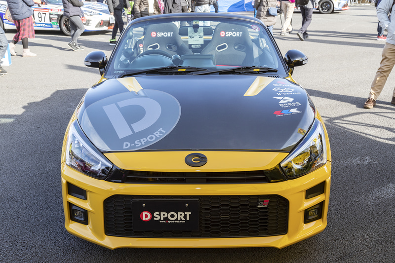 試作パーツが組み込まれたD-SPORTのコペン GR SPORT