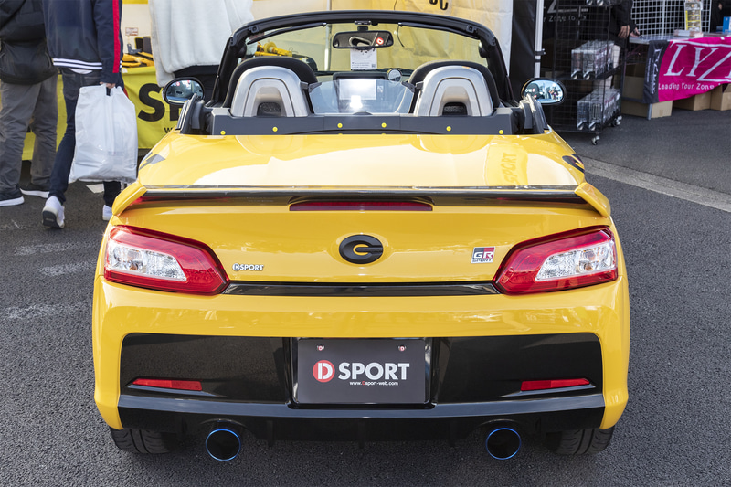 試作パーツが組み込まれたD-SPORTのコペン GR SPORT