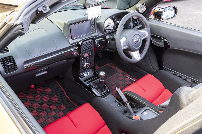 試作パーツが組み込まれたD-SPORTのコペン GR SPORT