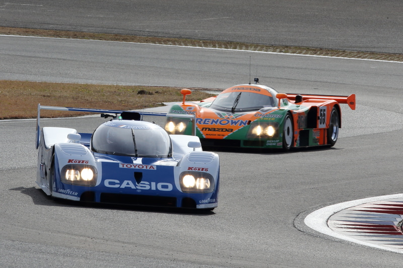トヨタ TS010とマツダ 787Bの共演