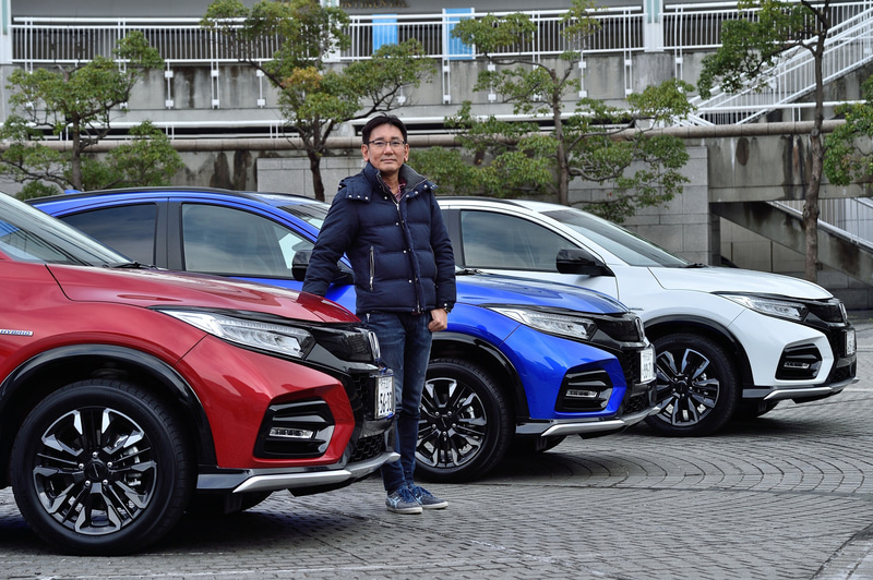 試乗したのは「ヴェゼル ツーリング Modulo X」「ヴェゼル ハイブリッド Modulo X」の2台