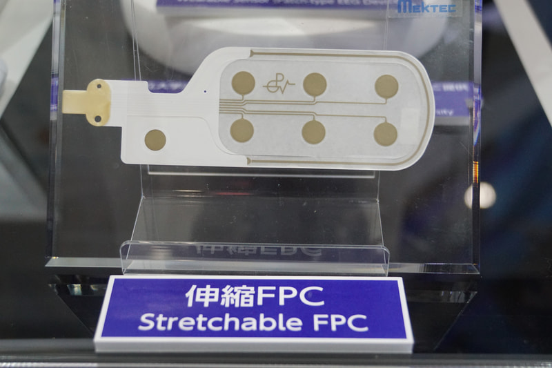 NOKブース。伸縮FPCを活用したパッチ式脳波センサー