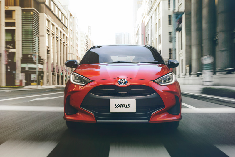 新型ヤリスの走行イメージ