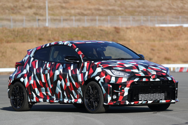 WRCのベース車両となるトヨタ「GR ヤリス」のプロトタイプ。直列3気筒 1.6リッターターボ4WDのスーパーマシンが市販車で登場してくる