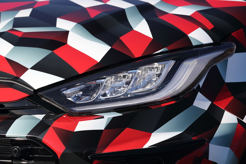 GR ヤリス プロトタイプ。細部は変更もあるだろう