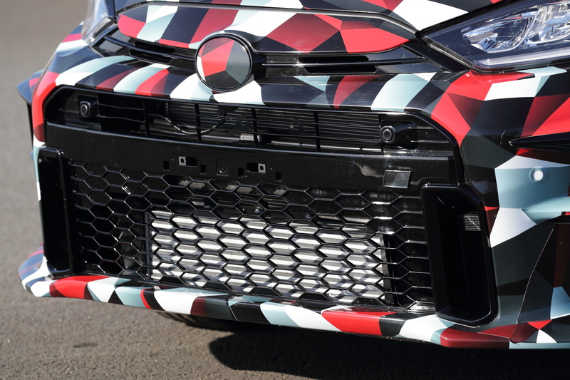 GR ヤリス プロトタイプ。細部は変更もあるだろう