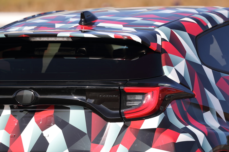 GR ヤリス プロトタイプ。細部は変更もあるだろう