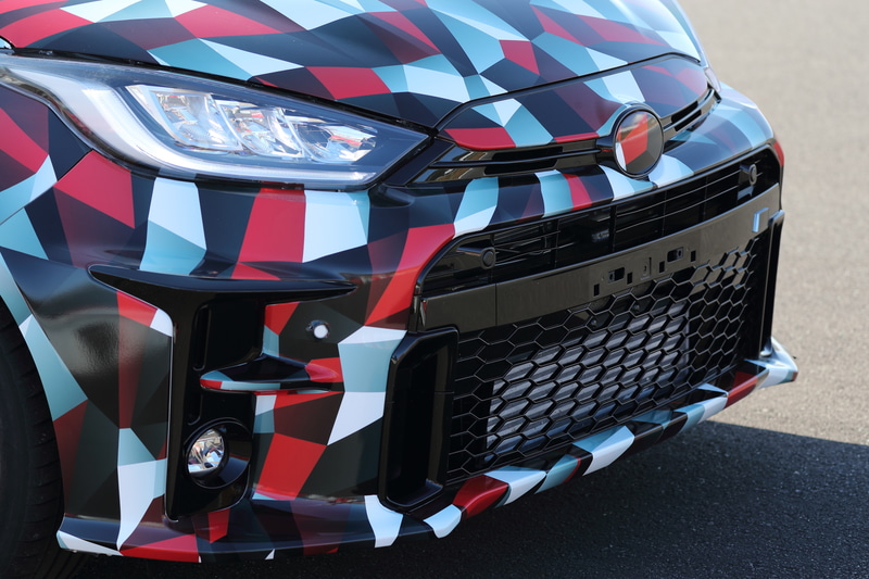 GR ヤリス プロトタイプ。細部は変更もあるだろう