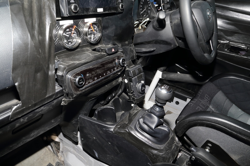 開発車ならではの風景