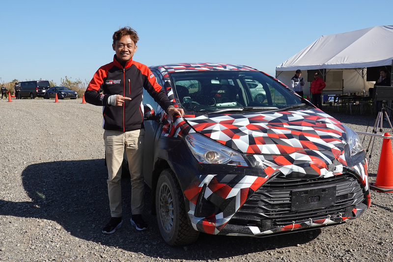 2019年シーズンに監督としてSUPER GTのGT500クラスを制覇した脇阪寿一氏。日本を代表するレーシングドライバーでもある。今回ドライブしたのはヴィッツにGR ヤリスのパワートレーンを移植した開発車