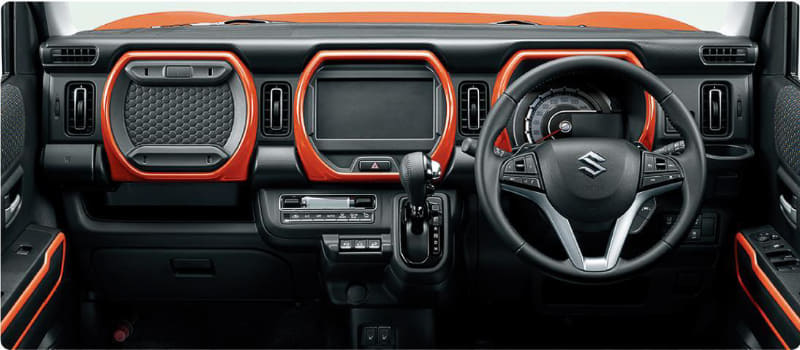 バーミリオンオレンジ内装のインテリア