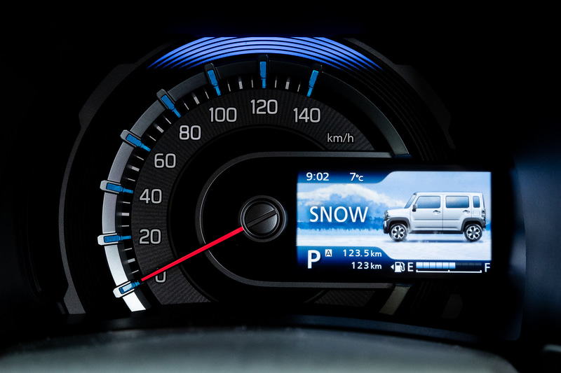 走行モード選択時にはアニメーションを表示