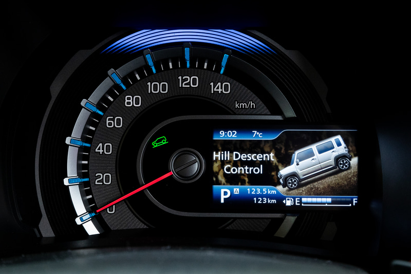 走行モード選択時にはアニメーションを表示