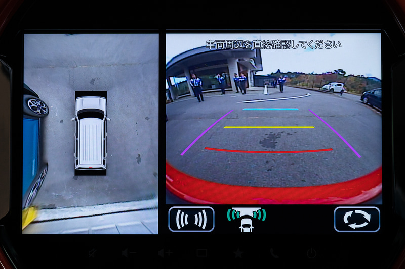 全方位モニターの表示