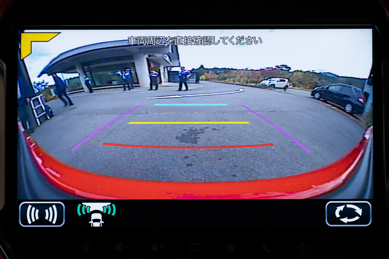 全方位モニターの表示