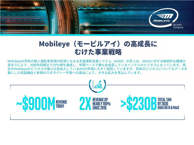 モービルアイの事業戦略