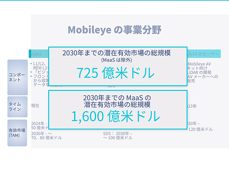 2030年までの潜在有効市場規模