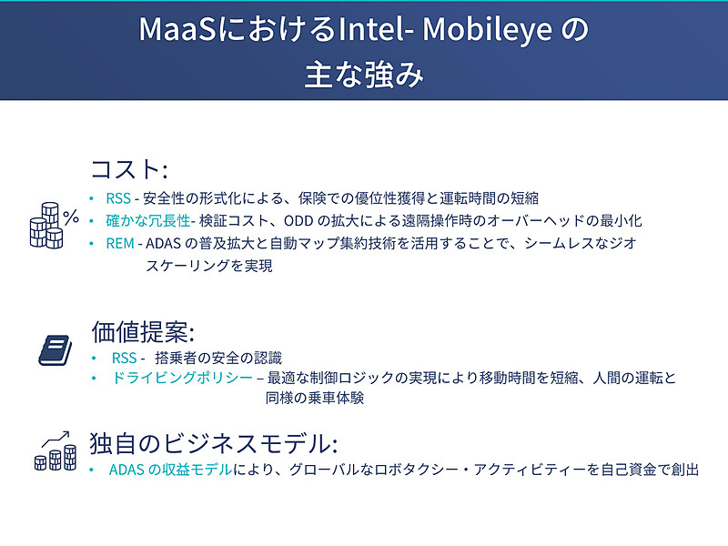 MaaSでの強み