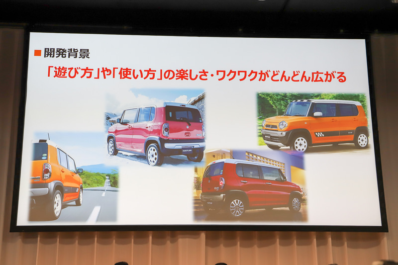 ハスラーの特徴を説明するスライド