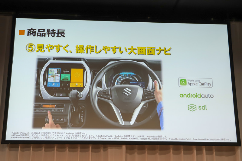 ハスラーの特徴を説明するスライド