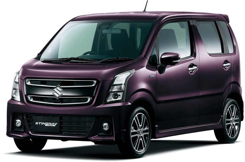 ワゴンRスティングレー HYBRID T 全方位モニター用カメラパッケージ装着車 ムーンライトバイオレットパールメタリック