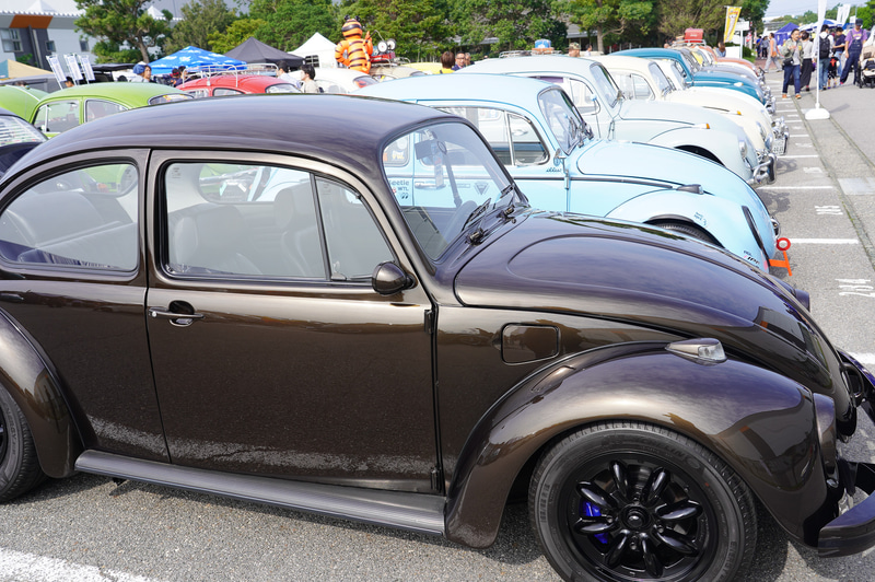 会場にはところ狭しとフォルクスワーゲン車が並ぶ