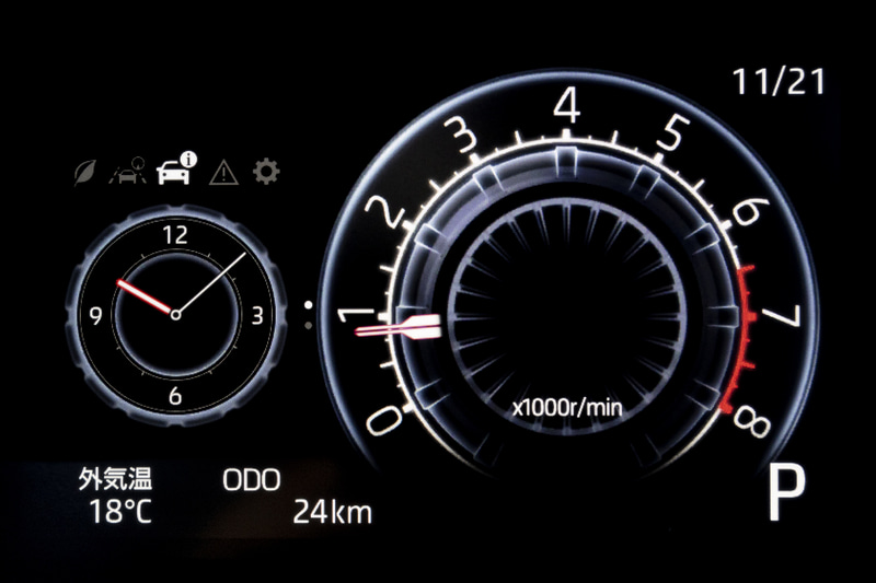 インフォメーション部分はさまざまな情報の表示が可能