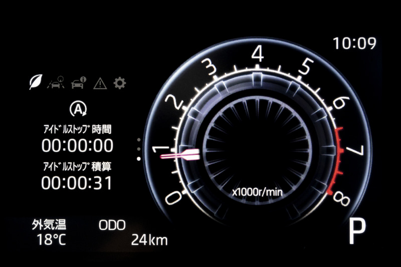 インフォメーション部分はさまざまな情報の表示が可能