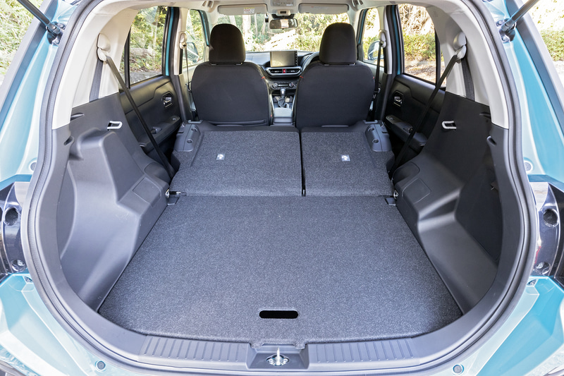 リアシートを倒したアレンジ