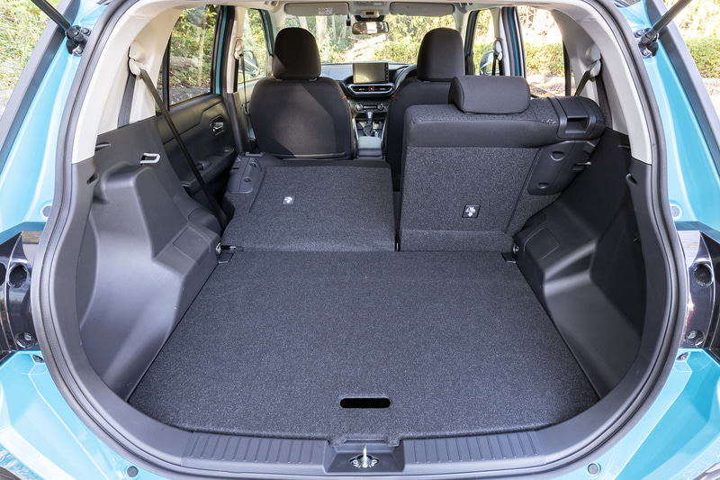 リアシートを倒したアレンジ