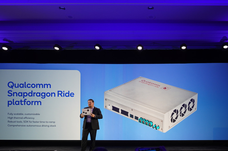 開発キットとなる「Qualcomm Snapdragon Ride Platform」